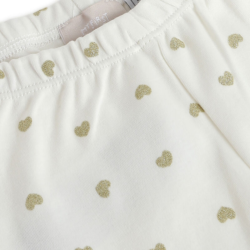 Girls Bronze Printed Smock with Legging image number 5